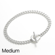 Medium Horseshoe Toggle Bracelet - Curb