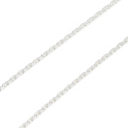 Silver Square Cable Chain 1.6mm