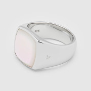 Cushion White Mother of Pearl Ring