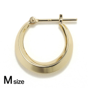 Moon Hoop Pierce - M - K18Yellow Gold