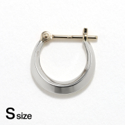 Moon Hoop Pierce - S - Silver