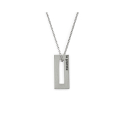 1.5g rectangle pendant with a chain