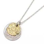 B.C Coin Necklace / Hope Sun - Silver×K18Yellow Gold