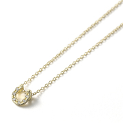 LG Diamond Horseshoe Necklace - K18Yellow Gold