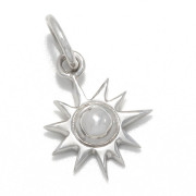 Small Sun Charm - Silver