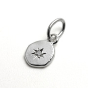 Glory Charm w/Diamond - Silver