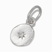 Glory Charm w/Diamond - Silver