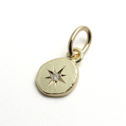 Glory Charm w/Diamond - K18Yellow Gold