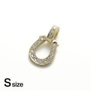 Small Lux Horseshoe Pendant - K18Yellow Gold w/Diamond