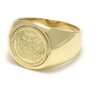 Classic Coin Ring / Good Luck - K18Yellow Gold