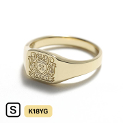 Small Signet Ring - K18Yellow Gold