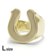 Large Horseshoe Ring - K18 Yellow Gold