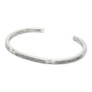 Suman Dhakhwa（スーマンダックワ） Square Leaf Carving Cuff