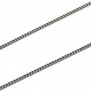 フラットキヘイチェーン 燻し 1.7mm