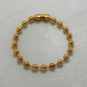 シックボールチェーンブレスレット - ゴールドプレート