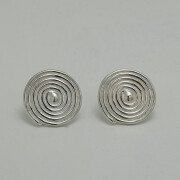 ワールプールピアス - シルバー