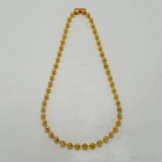 シックボールチェーンネックレス - ゴールドプレート