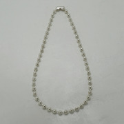 シックボールチェーンネックレス - シルバー