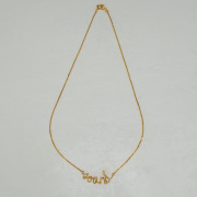 ワイヤーネックレス - サウンド - ゴールドプレート