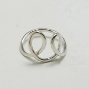 ワイヤーリング - ラビット：シルバー