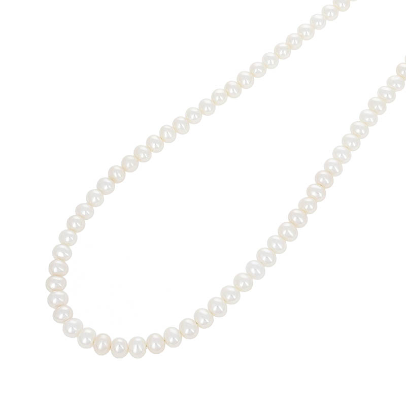 Pearl Beads T-Bar Necklace