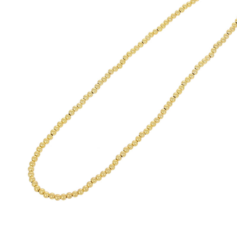 Narrow Beads Necklace - Gold Plated（ナロービーズネックレス