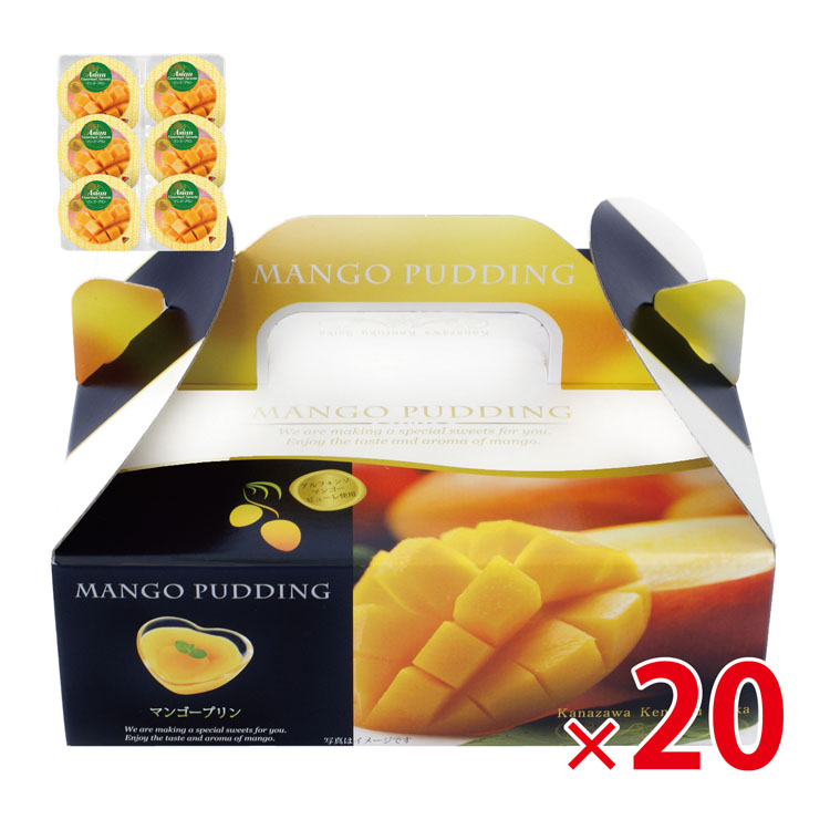【送料無料（北海道・沖縄・離島除く）・代引き不可】金澤兼六製菓マンゴープリン6個入BOX_20個セット <dh-19330>