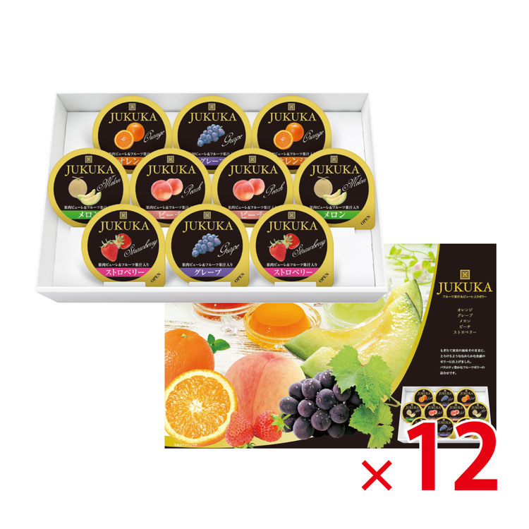 【送料無料（北海道・沖縄・離島除く）・代引き不可】熟果ゼリーギフト10個入 JKR-10_12個セット <dh-26240>