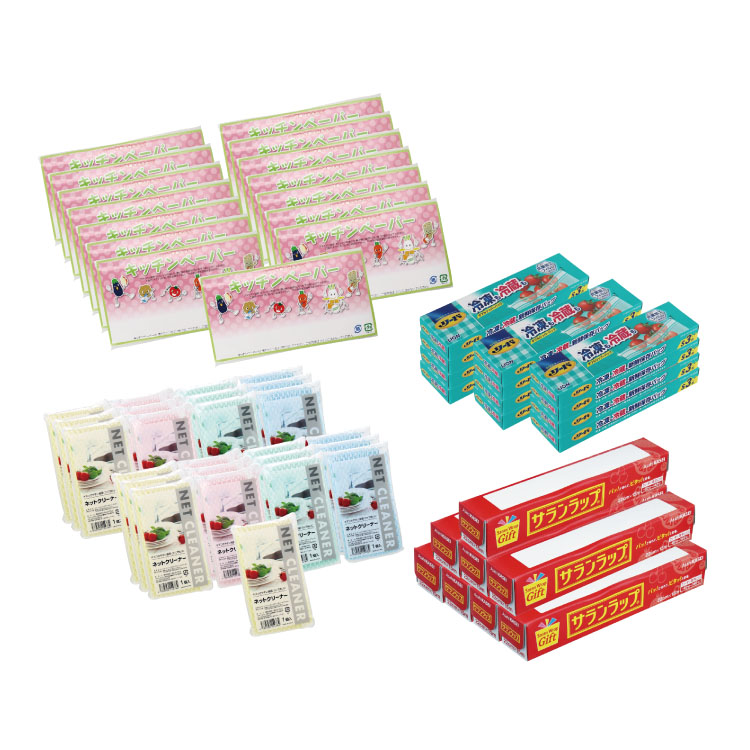 【送料無料（北海道・沖縄除く）】 キッチングッズ詰合せC（60点セット）