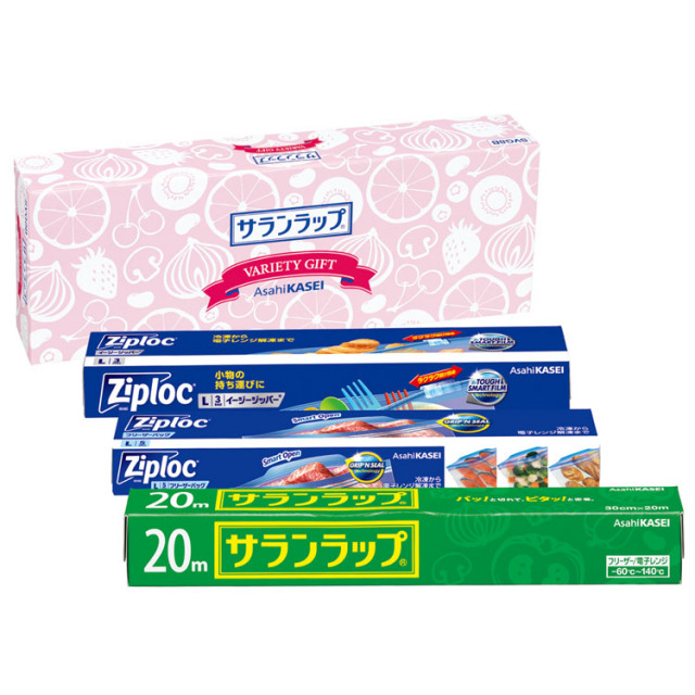 旭化成サランラップバラエティセットSVG8B（のし+手提げ紙袋付）