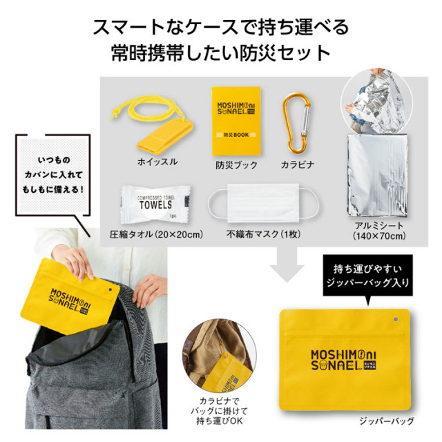 【送料無料（北海道・沖縄・離島除く）・代引き不可】モシモニソナエル　必携７点セット_150個セット_1個あたり148円（税抜） <sp-35715>