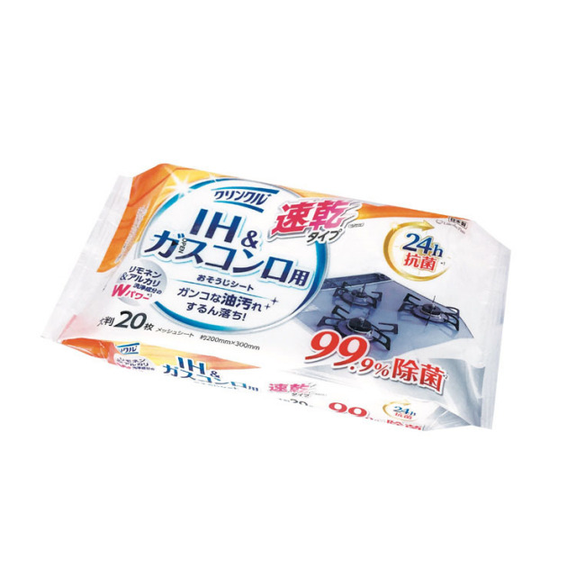 【送料無料（北海道・沖縄・離島除く）・代引き不可】クリンクルおそうじシート　ＩＨ・ガスコンロ用２０枚_30個セット_1個あたり80円（税抜） <sp-36456IH>
