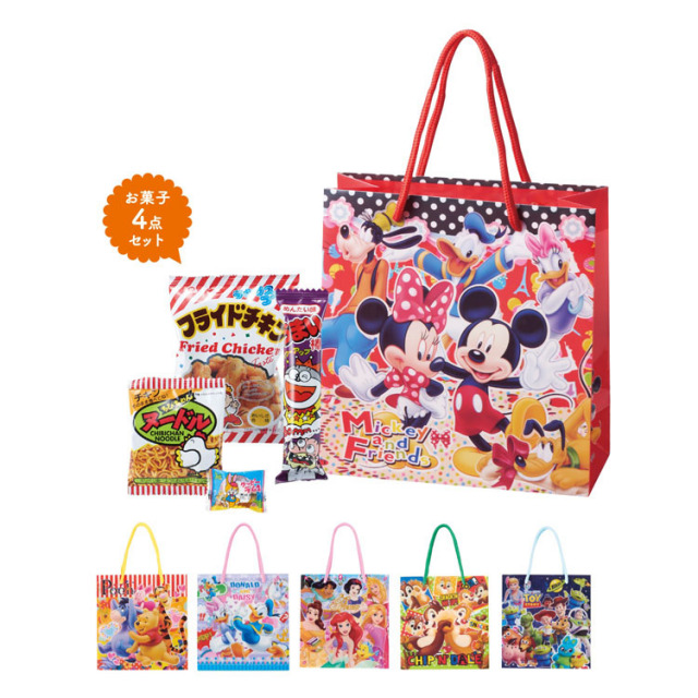 【送料無料（北海道・沖縄・離島除く）・代引き不可】キャラクターおやつ４点セット_72個セット_1個あたり220円（税抜） <sp-36546>