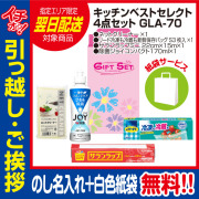 [引っ越し 挨拶 ギフト 粗品 品物]プレミアムキッチンベストセレクト4点セットGLA-70（のし+手提げ紙袋付）[御礼 工事 挨拶まわり 初盆 お返し 翌日配送] <dh-23998-1>