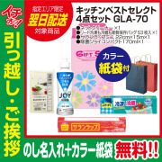 [引っ越し 挨拶 ギフト 粗品 品物]プレミアムキッチンベストセレクト4点セットGLA-70（のし+カラー手提げ紙袋付）[御礼 工事 挨拶まわり 初盆 お返し 翌日配送] <dh-23998-2>