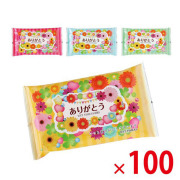 【送料無料（北海道・沖縄除く）】ありがとうウェットティッシュ10枚入_100個セット <dh-24120>