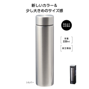 【送料無料（北海道・沖縄・離島除く）・代引き不可】メタリス　真空ステンレスボトル２２０ｍｌ　（シルバー） 80個セット 1個あたり478円（税抜） <sp-35070SV>