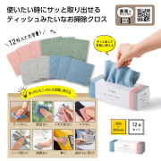 【送料無料（北海道・沖縄・離島除く）・代引き不可】ティッシュみたいなお掃除クロス１２枚組_80個セット_1個あたり198円（税抜） <sp-35705>