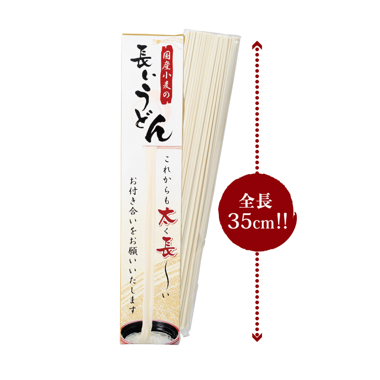 【送料無料（北海道・沖縄・離島除く）・代引き不可】国産小麦の長いうどん_40個セット_1個あたり198円（税抜） <sp-30478>