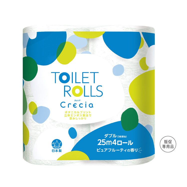 【送料無料（北海道・沖縄・離島除く）・代引き不可】クレシアトイレットロール４ロール（ダブル）_12個セット_1個あたり248円（税抜） <sp-31272>