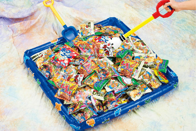粗品・景品・ノベルティの粗品屋本舗　駄菓子＆小粒宝石キャンディすくいどり＆つかみどり約１００人用