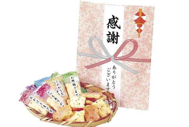粗品・景品・プチギフト・ノベルティ・記念品の粗品屋本舗　感謝あられ詰め合わせ