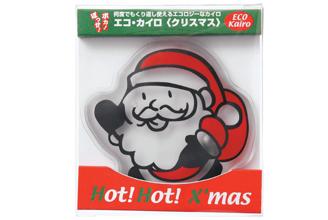 粗品・景品・ノベルティ・記念品の粗品屋本舗　クリスマスエコカイロ・サンタ