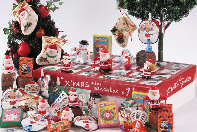 粗品・景品・ノベルティ・記念品の粗品屋本舗　クリスマスミニパンチＢＯＸセット７２人用