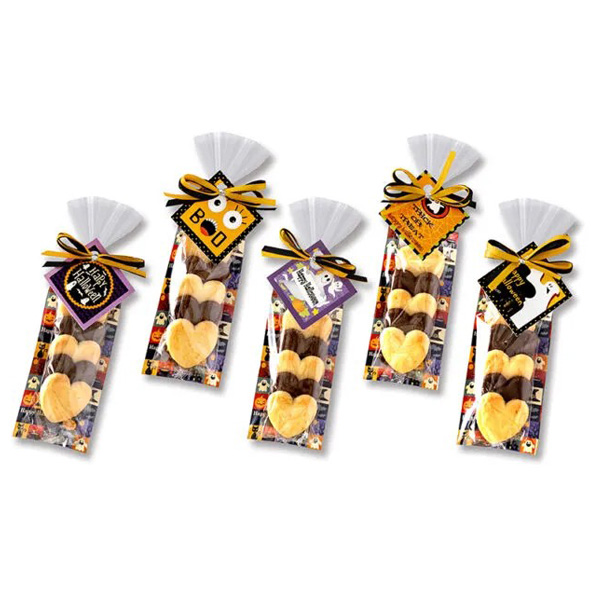 【ご注文受付数２０個以上】HHハロウィンハートクッキー（クッキー５個入）【代引き不可】