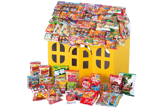 粗品・景品・ノベルティ・記念品の粗品屋本舗　ジャンボビックリハウスお菓子プレゼント８０人用