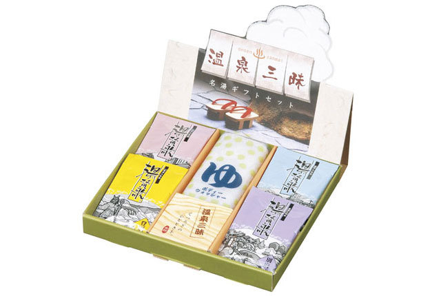 粗品・景品・ノベルティの粗品屋本舗　温泉三昧名湯ギフトセット　バス・リラックス