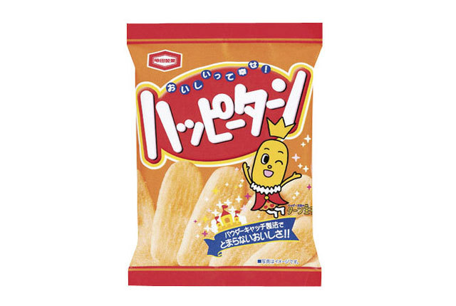 粗品・景品・ノベルティ・記念品の粗品屋本舗　亀田製菓お菓子小袋・ハッピーターン３２ｇ