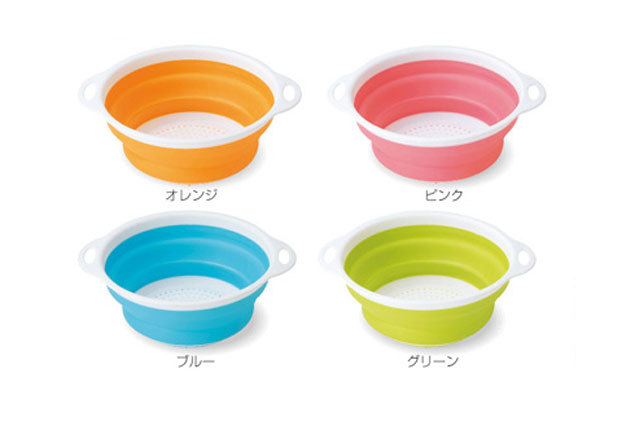 粗品・景品・ノベルティ・記念品の粗品屋本舗　たためる水切りボウル・カラー