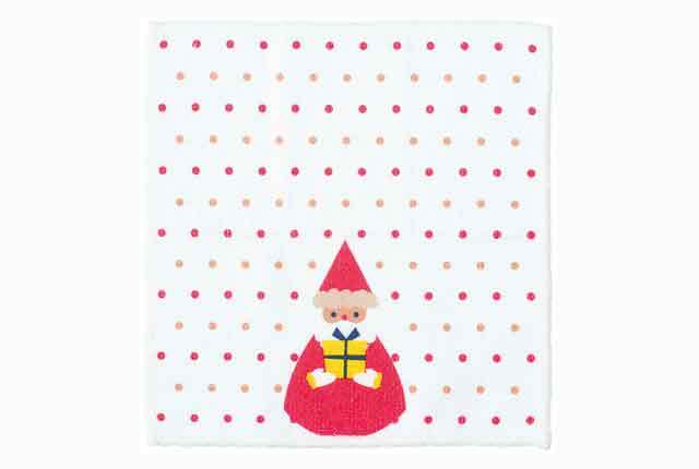 粗品・景品・ノベルティ・記念品の粗品屋本舗　クリスマスハッピーハンカチ